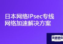 日本登录不了国内集群办公系统，日本网络IPsec专线网络加速？？？解决方案//世耕通信全球办公专网