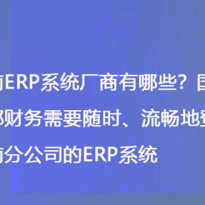 越南ERP系统厂商有哪些？国内总部财务需要随时、流畅地登录越南分公司的ERP系统-- 解决方案//世耕通信全球ERP、OA办公专网专线