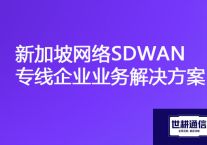 国内到新加坡延迟大网速慢，新加坡网络SDWAN专线企业业务？？？解决方案//世耕通信ERP、OA专网服务商