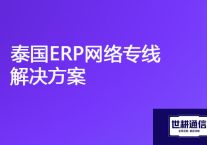 泰国-国内ERP网络很卡很慢，泰国ERP网络专线？？？解决方案//世耕通信ERP、OA专网服务商