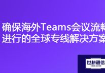全球通联：稳定海外Teams会议的专用网络专线方案？？？解决方案//世耕通信全球办公专网