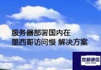 服务器部署国内在墨西哥访问慢？？？解决方案//世耕通信全球ERP、OA办公专网
