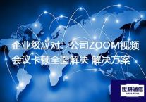 企业级应对：公司ZOOM视频会议卡顿全面解决？？？解决方案//世耕通信zoom专线