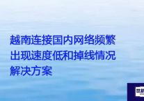 越南连接国内网络频繁出现速度低和掉线情况？？？解决方案//世耕通信全球ERP、OA办公专网