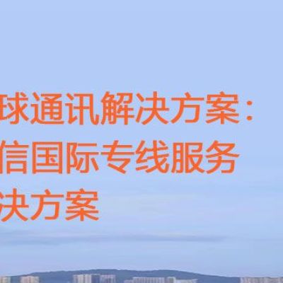 全球通讯解决方案：电信国际专线服务？？？解决方案//世耕通信全球ERP、OA办公专网
