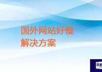 国外网站好慢 ？？？解决方案//世耕通信全球ERP、OA办公专网