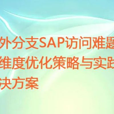 SAP全球访问优化实践：提升海外用户体验 ？？？解决方案//世耕通信全球ERP、OA办公专网