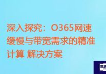 深入探究：O365网速缓慢与带宽需求的精准计算？？？解决方案//世耕通信全球ERP、OA办公专网