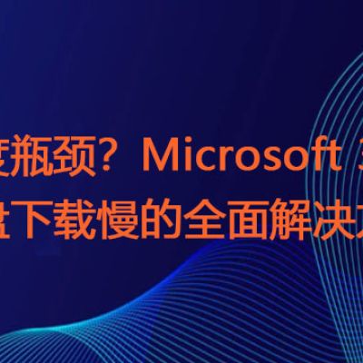 速度瓶颈？Microsoft 365网盘下载慢的全面解决方案？？？解决方案//世耕通信全球ERP、OA办公专网