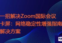 一招解决Zoom国际会议卡屏：网络稳定性增强指南 ？？？解决方案//世耕通信zoom专线