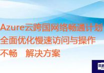 Azure云跨国网络畅通计划：全面优化慢速访问与操作不畅？？？解决方案//世耕通信全球ERP、OA办公专网