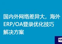 国内外网络差异大，海外ERP/OA登录优化技巧？？？解决方案//世耕通信全球ERP、OA办公专网