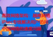 高效网络架构：越南网络IPsec专线解决用户访问中国网络的速度问题？？？？解决方案//世耕通信全球专网专线