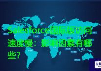 Salesforce国际版访问速度慢：影响因素有哪些？？解决方案//世耕通信全球办公专网专线
