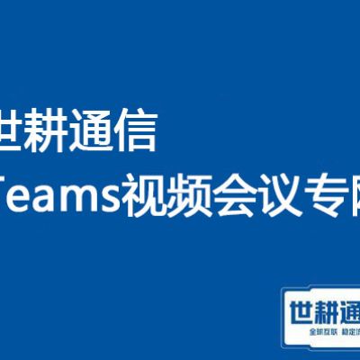 跨国企业Teams会议 卡顿 掉线，是什么原因？？？解决方案----世耕通信Teams视频会议专网