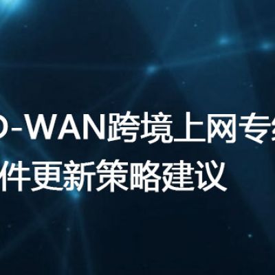 SD-WAN跨境上网专线硬件更新策略建议？？？解决方案//世耕通信全球办公专网专线