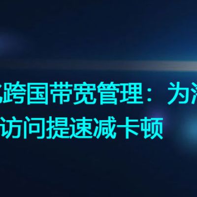优化跨国带宽管理：为海外ERP访问提速减卡顿？解决方案//世耕通信全球ERP、OA办公专网专线