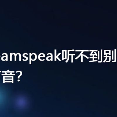teamspeak听不到别人声音  ？？？解决方案//世耕通信全球办公Teams专网