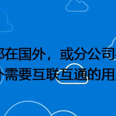 总部在国外，或分公司在境外需要互联互通的用户--解决方案//世耕通信全球办公专网专线