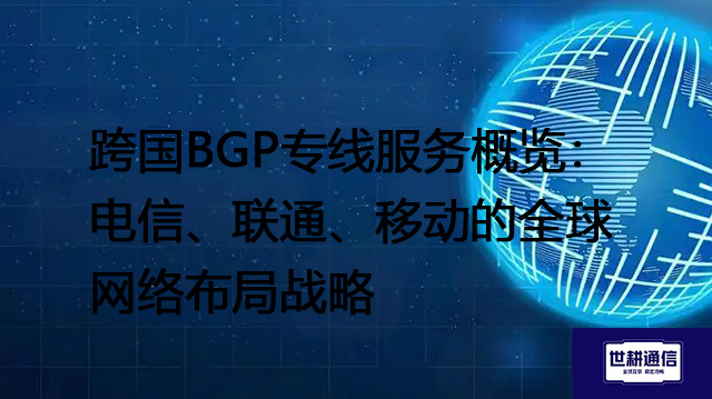跨国BGP专线服务概览：电信、联通、移动的全球网络布局战略 --解决方案//世耕通信全球办公专网专线