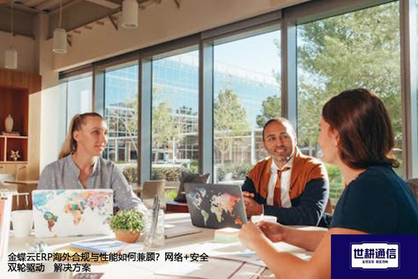 金蝶云ERP海外合规与性能如何兼顾？网络+安全双轮驱动-- 解决方案//世耕通信全球ERP、OA办公专网专线